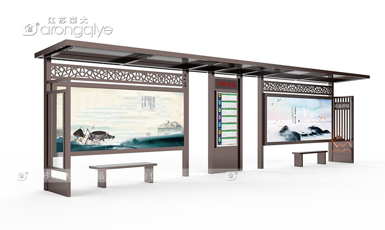 仿古款農村公交候車(chē)亭