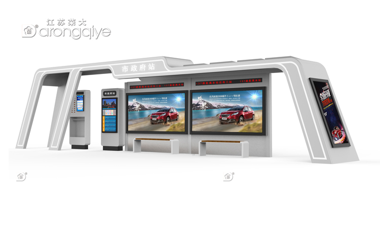 公交候車(chē)亭設計圖